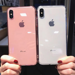 Candy Colors Transparent Anti-shock Phone Case For iPhone 11 11 Pro Max 7 8 Plus X XS Max XR 6 6S Ultra Thin Soft TPU Back Cover