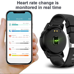 DK02 Men's Waterproof  Smart Watch IP67 Heart Rate Monitor Wristwatch Sport Pedometer Fitness Tracker Smartwatch for Android/iOS