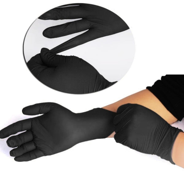 20Pcs/10 Pairs Home Disposable Hair Coloring Latex Gloves Cooking gloves Universal House cleaning Tattoo Glove Tool Blue/Black