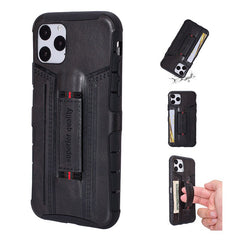 PU Leather Finger Ring Armor Phone Cases For iPhone 11 11 Pro Max XR XS Max X 8 7 6 6S Plus Soft Silicone Shockproof Back Cover
