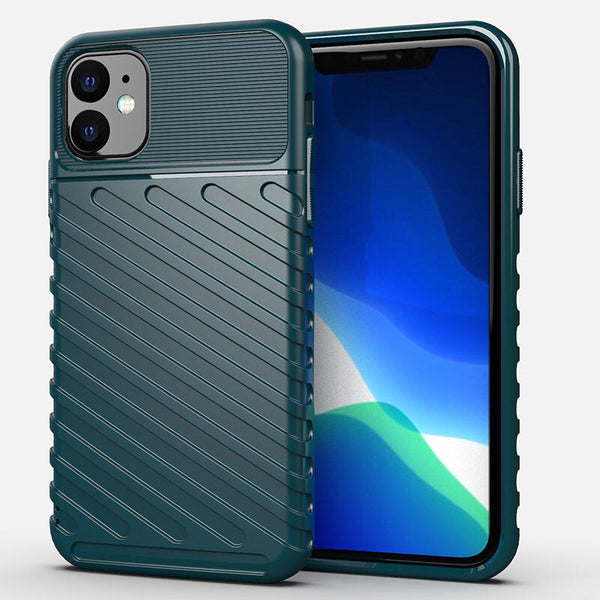 Solid Color Stripe Phone Case For iPhone 11 11 Pro MAX XR X XS Max 7 8 6 6S Plus Soft Silicone Bumper Armor Shockproof Back Case