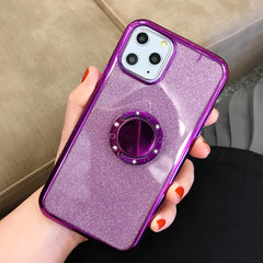 Glitter Diamond Phone Case For iPhone 11Pro Max X XS Max Xr 8 7 6S 6Plus Soft Silicone Magnetic Finger Ring Kickstand Back Cover