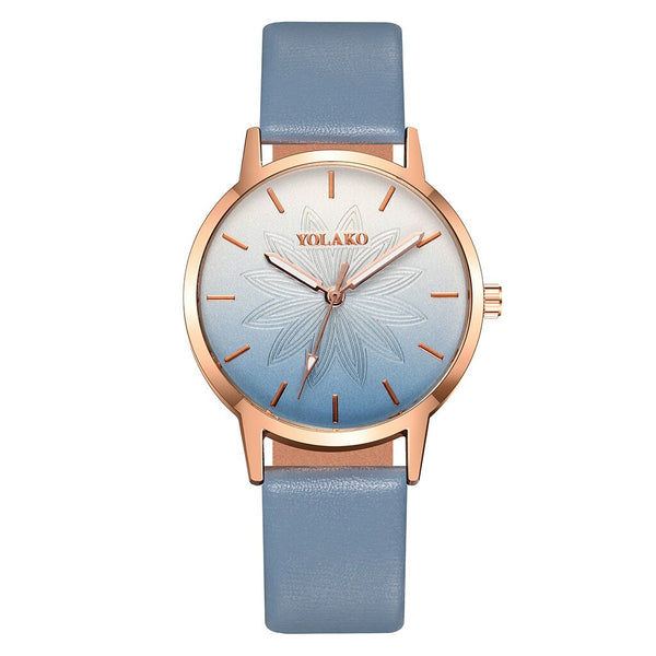 2020 Woman Watches Frosted Dial Quartz Wristwatch Luxury Ladies Dress Watches Solid Color Leather  Female Clock Relogio Feminino