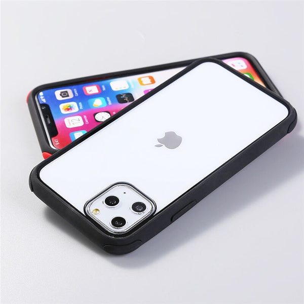 Transparent Phone Case For iPhone 11 11 Pro Max XR X XS Max X 8 7 6 6S Plus Soft Silicone Bumper Frame Shockproof Back Cover