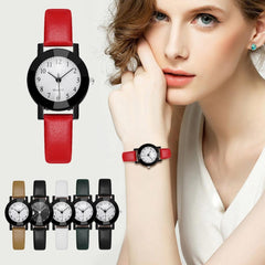 New Famous Brand Women Simple Leather Band Analog Quartz Leather Strap Round Wristwatch Watches Fashion  Relogio Feminino Clock