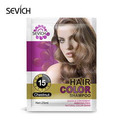 15mis Moisturizing hair dye cream 5pcs/lot Natural organic temporary Coffee hair dye shampoo for woman 5 Colors Hiar Shampoo