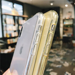 TIKITAKA For iPhone 7 Phone Case Clear Solid Candy Color For iPhone 11Pro XS Max 6 6s 7 8 Plus X XR Soft TPU Silicone Back Cover