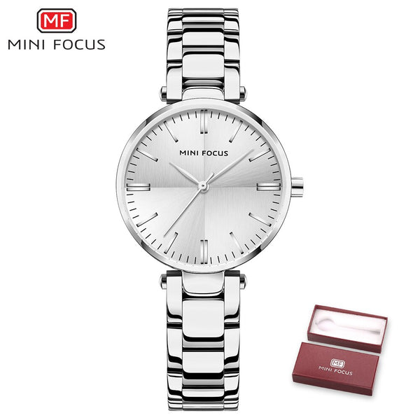 MINIFOUCS Women Watches Gold Rosegold Stainless Steel Quartz Watch Women Lady Watch For Woman Luxury Brand Fashion Wristwatches