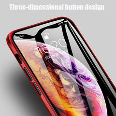 360 Magnetic Metal Phone Case For iphone 7 8 6 Plus Double Side Glass For iphone X XR XS MAX 6 6S plus 9H tempered glass Cover
