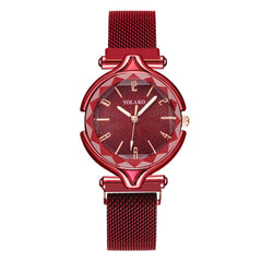 Women Watches Luxury Magnetic Strap Female Clock Quartz Wristwatch Fashion Ladies Wrist Watch Rose Gold Zegarki Damskie*M