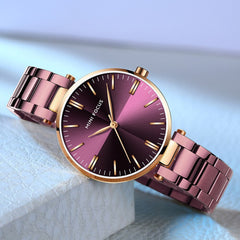 MINIFOUCS Women Watches Gold Rosegold Stainless Steel Quartz Watch Women Lady Watch For Woman Luxury Brand Fashion Wristwatches