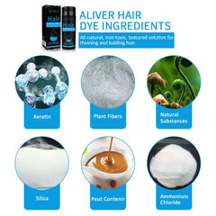 ALIVER Hair Fiber Applicator Hair Building Fiber Spray Pump Styling Color Powder Extension Thinning Thickening Hair Growth TSLM2