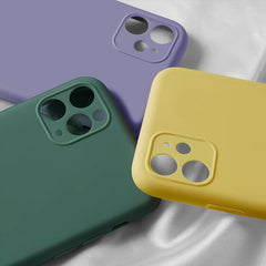 TIKITAKA Candy Color Phone Case For iPhone 11 11Pro Max Liquid Silicone Solid Plain For iPhone 11 Case Soft TPU Back Cover Shell
