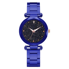 Hot Trend Women Watches Starry Sky Dial Business Alloy Strap  Ladies Quartz Wristwatch Cassic Gift Clock Zegarki Damskie@50