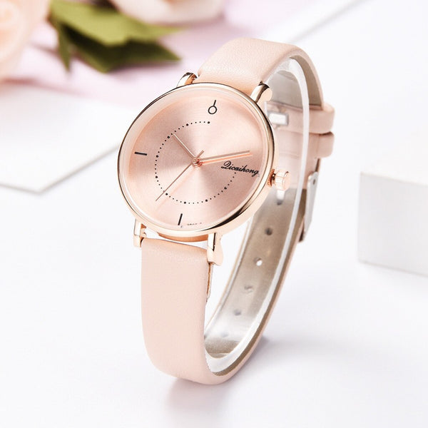 Luxury Women Watches Simple Dial Ladies Quartz Wristwatch Business Leather Strap High Quality Clock  Casual Reloj Mujer @50