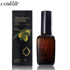 LUODAIS 100% Pure Moroccan Argan Oil 50ml Macadamia Nut Oil Hair Care Scalp Treatment for Dry and Damaged Hair