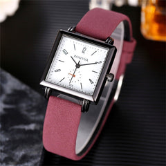 Ladies Watch Luxury Brand Square Dial Fashion Women Watches Girl Gift Clock Dress Leather Quartz WristWatch Zegarek Damski 2020