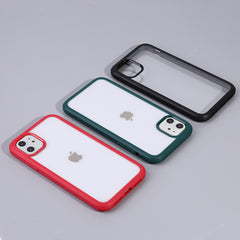 Fashion Shockproof Bumper Transparent TPU Phone Case For iPhone 11Pro Max X XR XS Max Double-sided tempered glass Cases PC Cover