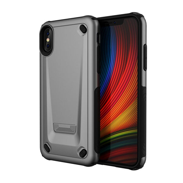 Luxury Strong Hybrid Tough Shockproof Armor Phone Case For iPhone XR XS MAX X 8 7 6 6S Plus Case TPU bumper+Hard PC Cover For XR
