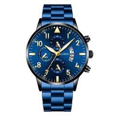 NEW Men's Watch Simple Busine Design Alloy Band Analog Quartz Wristwatch Rose Gold Men Watches Male Clock Hot Relogio Masculino