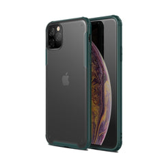 Case for iPhone 11 Pro Max XR Xs 7 8 6 6s Plus Matte Transparent Crystal PC Back Cover with Rubber TPU Bumper Shockproof Case