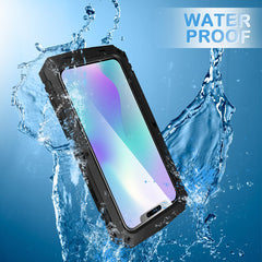 Heavy Duty Shockproof Armor Protective Case for iPhone 11 Pro Max XR XS Max Metal Aluminum Dust-proof phone Cover with Kickstand