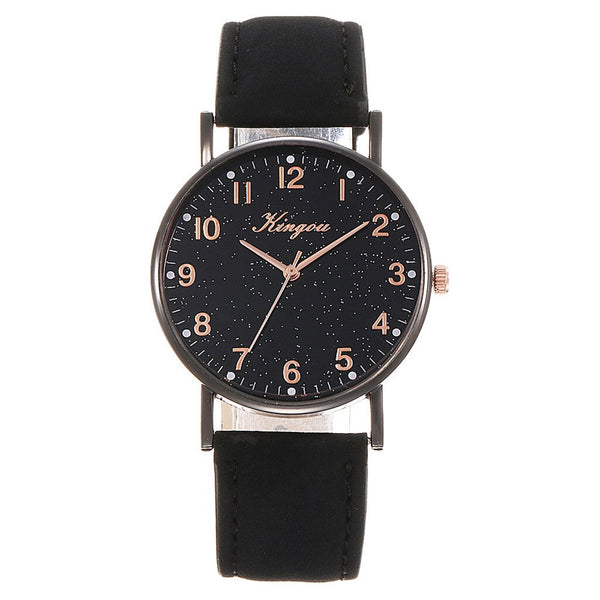 Luxury Women Watches Roman Numerals Dial Ladies Featured Starry Sky Quartz Wristwatch Leather Strap Clock Gift Montre Femme@50