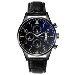 Men's Watches Classic Casual Luminous With Calendar Luxury Leather Watch Male Quartz Wristwatch relogio masculino saati hours