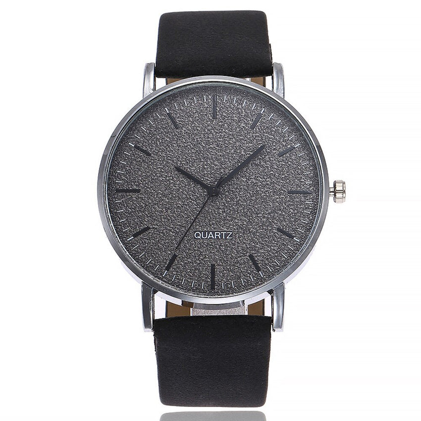 Fashion Mens Watch Quartz Alloy Ultra-thin Shell  Wristwatch Matte Leather Simple Male Clock Erkek Kol Saati Watches for Men