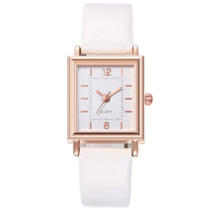 Women Watches Simple Dress Quartz Wrist Watch Ladies Steel Leather Square Brand Luxury Watch Clock Gift Dropshiping Montre Femme
