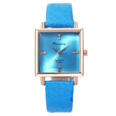 Women's Watch Elegant Khaki Simple Minimalism Quartz Casual Watch Ladies Rhinestone Wristwatch Leather Colck Zegarki Damskie@50