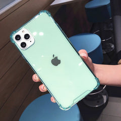 Colorful Silicone Transparent Phone Case For iPhone 11 11 Pro Max XR X XS Max 8 7 6 6S Plus Soft TPU Clear protection Back Cover