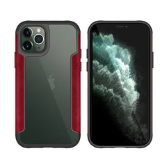 Armor Heavy Duty Protection Phone Cases For iPhone 11 11 Pro 11 Pro Max Solid Color PU Leather Bumper Frame Back Cover Conque