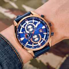 MINI FOCUS Top Brand Sport Watch For Men Luxury Casual Men Watches Fashion Leather Quartz Wrist Watch Men Waterproof Chronograph