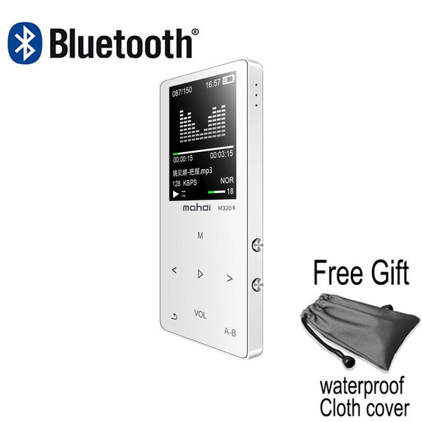 MP3 Player with bluetooth Speaker touch keys hi fi fm radio micro USB mp3 sport MP 3 HiFi music player portable metal walkman