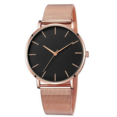 Luxury Watch Woman Mesh Ultra-thin Stainless Steel Quartz Wrist Watch Male Clock Free Shipping 2019 Belt ultra-thin Minimalist*X