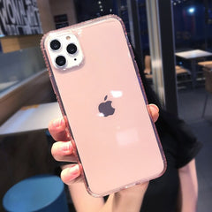Fashion Transparent Flash drilling diamond Phone Case For iPhone 11 11Pro 11Pro Max X XR XS Max 8 7 6 6S Plus Clear Back Cover