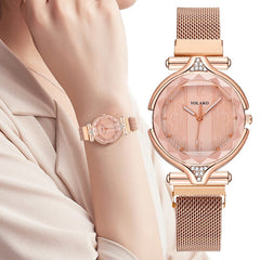 Women's Watches Designer Rose Gold Quartz Ladies Watches Women Luxury Wristwatches Mesh Belt Clock NEW Relojes Para Mujer@50