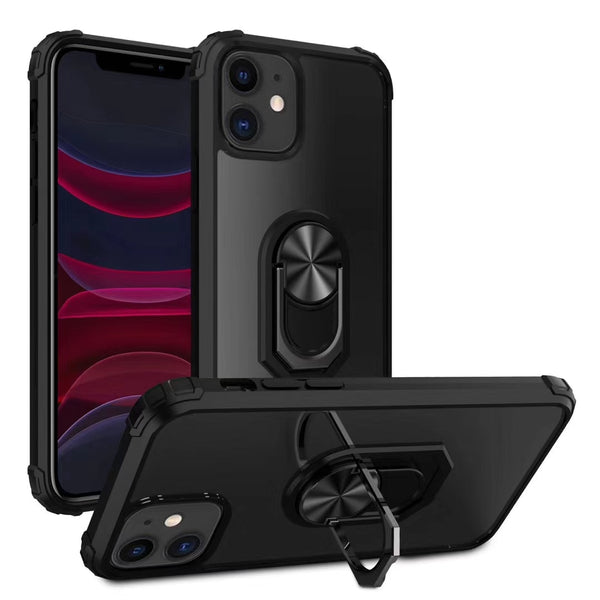 Magnetic Car Bracket Phone Case For iPhone 11 Pro Max XR XS Max X 8 7 6 6S Plus Soft Silicone Frame Shockproof Transparent Cover