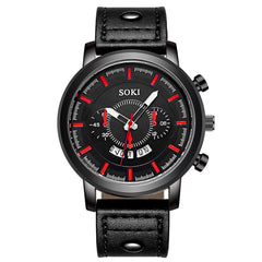 Men's watch Couple Leather Band Analog Quartz Round Business Wrist Watch Man watches mens 2019 relogios masculinos