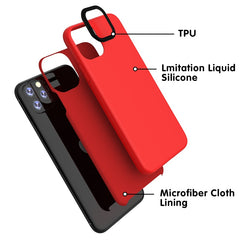 Luxury Liquid Silicone Phone Case For iPhone 11 Pro XS Max XR X 6 S 6S 7 8 Plus Candy Color Slim Cover For iphone 11Pro Max