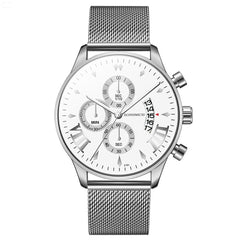 2020 Business Watches Luxury Men's Top Stainless Steel Male Quartz Watch Man Wristwatch Military Sport Clock Gift Reloj Hombre@5