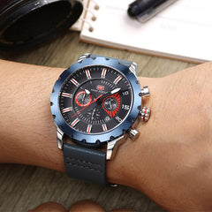 MINI FOCUS Famous Wristwatch Mens Watches Top Brand Luxury Male Clock Leather Quartz Watch Men Military Amry Relogio Masculino