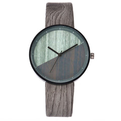Women Watches Lovers' Wood Dial Men Watch Leather Band Handmade Analog Quartz Wristwatch Couple Gift Clock Erkek Kol Saati*M