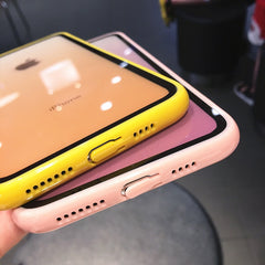 Shockproof Bumper Transparent Silicone Frame Phone Case For iPhone 11Pro MAX X XR XS Max 8 7 6 6S Plus protection Back Cover
