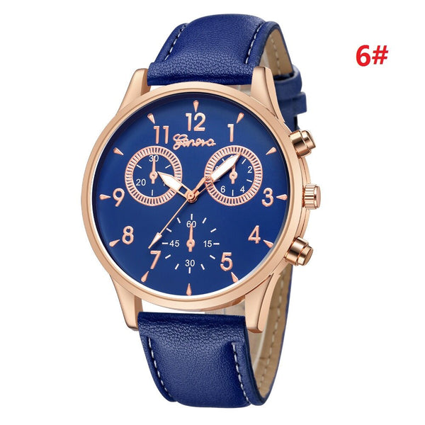 New Fashion Sports WristWatch  Relogio Masculino Men Watch Leather Band Military Watches Men's Watch Male Clock