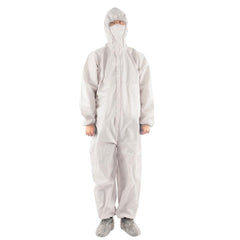 White Coverall Hazmat Suit Protection Protective Disposable Anti-Virus Clothing Disposable Factory Hospital Safety Clothing Coro