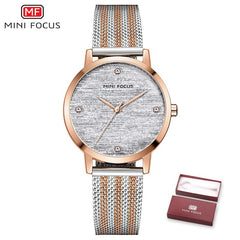 MINIFOCUS Womens Watches Top Brand Luxury Women Watch 2020 Simple Blue Watch Ladies Quartz Female Wristwatch Hand Clock Casual