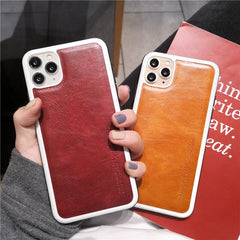 Vintage Leather Case For iPhone 11 11 Pro Max XR X XS Max 8 7 Plus 6 6s Plus Ultra-thin Shockproof Back Cover For iphone 11 Pro