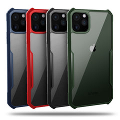 Transparent Bumper Shockproof Phone Case For iPhone 11 Pro Max XR XS Max X 8 7 6 6S Plus Solid Color Frame Hard Back Cover
